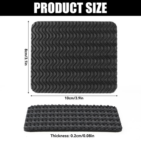 Dimensions of Shoe Heel Pads Repair Kit With Adhesive Stickers, Anti Slip Cushion Soles, 4 Pack Replacement Set for Leather Shoes.