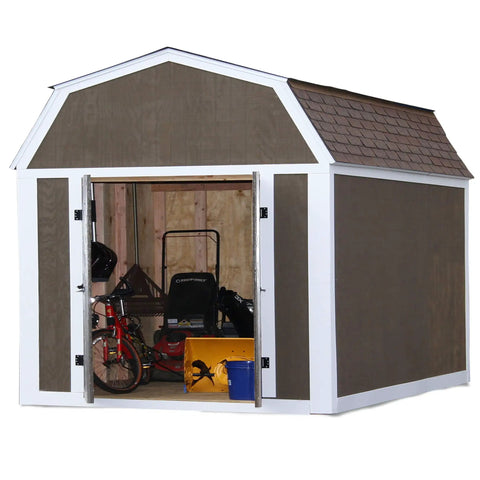50 Percent Stronger Truss Shed Kit With Galvanized Steel Brackets For Easy Framing, Fits 6 To 14 Inch Widths, Any Length Storage Barn Garage Playhouse, 2x4 Framing, Roof Wood Not Included