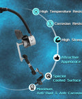 Rear Side Ride Height Level Sensor For Infiniti QX56 V8 With Rear Air Suspension, black wire connector and metal bracket