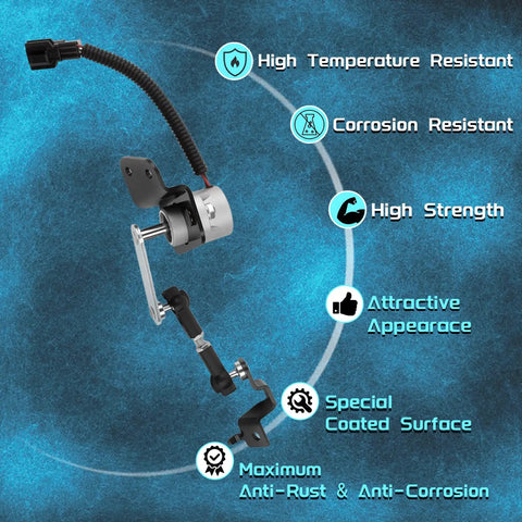 Rear Side Ride Height Level Sensor For Infiniti QX56 V8 With Rear Air Suspension, black wire connector and metal bracket