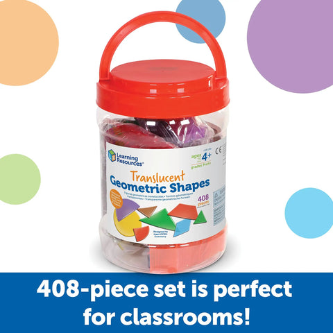 Translucent Geometric Shapes For Light Table Play Hands On Math Manipulatives For Kindergarten And Early Learners storage jar