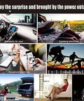 Heavy Duty 6000W Pure Sine Wave Inverter DC To AC Converter shown powering car, camping, and household devices for versatile use.