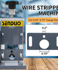 Automatic Wire Stripper Machine For Fast Copper Wire Recycling 25W Electric Cable Stripper With Gauge Range Diagram