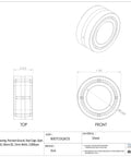 Rock Solid Needle Roller Bearing Handles Heavy Loads With A 17mm Bore And 30mm Outer Diameter showing dimensions and steel cage design.