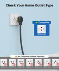 NEMA 14-50 outlet compatibility check for Heavy Duty Solid Level 2 Ev Charger 40 Amp Wall Mount With Smart WiFi App Control.