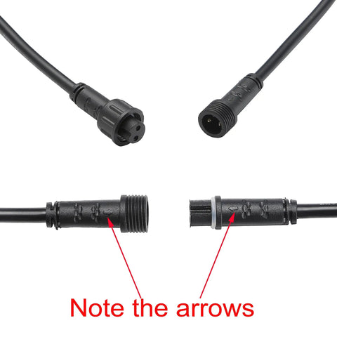 Connectors of the Pack Of 20 Warm White Low Voltage LED Deck Lights Kit For Outdoor Garden Pathway Recessed Landscape
