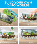 Light Up Dino Terrarium Kit For Kids Lets Them Grow Real Plants And Gemstones To Build A Prehistoric Habitat With Backdrop