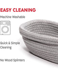 Cotton Rope Banneton Bread Proofing Basket Set With Liners And Covers, oval basket, easy to clean, machine washable, splinter-free