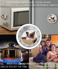 Stainless Steel Kitchen Timer With Magnetic Base, Compact 3.1 Inch Dial on microwave, countdown timer for cooking