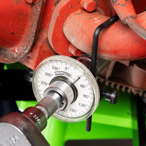 Torque Angle Gauge For Precision Tightening And Degree Measurement, Adjustable Angle Finder on engine part