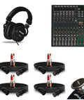 ProFX12v3+ 12-Channel Mixer With Effects And Bluetooth Bundle, USB-C Audio Interface, 7 Mic Preamps, Four 6ft XLR Cables, Headphones