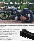 Ultimate Rear Drive Belt 133T Fits Harley Davidson Softail Models Replaces 40058-07 motorcycle parked on pavement with leather bag