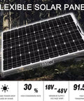 Flexible Monocrystalline Solar Panel for Four 500 Watt Flexible Monocrystalline Solar Panels Kit With 40 Amp Charge Controller For 2000W Off Grid Power On Camping Trips Boats RVs And Battery Charging