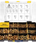 Grab And Go 3010 Piece Hardware Assortment Kit With SAE And Metric Phillips Bolts Grade 8.8 Metric Hex Bolts Matching Nuts And Lock Washers In Four Trays For DIY Projects And Home Improvement