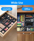 Drawers organized with 50 Piece Toolbox Organizer Set With Five Sizes For Drawer, Rolling Tool Chest Or Workbench Storage, Handy Bins.