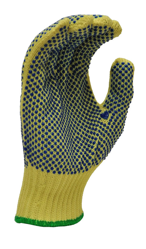 Yellow Medium Kevlar Knit Cut Resistant Work Gloves For Tough Jobs ANSI Rated Hand Protection From Glass Sheet Metal And Sharp Objects