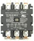 Heavy Duty 3 Pole 60 Amp Definite Purpose Contactor With 120V Coil, front view, industrial control component.