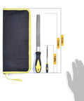 Pro Grade Metal File Set With 12 Needle Files And Storage Bag Including Large Flat File and Steel Brush for Woodworking