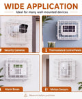 Tough As Nails Steel Wire Damage Stopper Cube Cage For Security Guard Equipment With Included Mounting Hardware, securing devices like cameras and sensors.