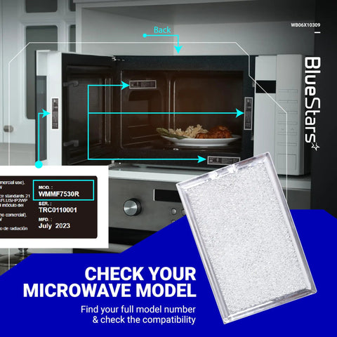 Beefy Heavy Duty Microwave Grease Filter Replacement 7.64 By 5.12 Inches For Over The Range Vent Hoods 5 Pack Packaging