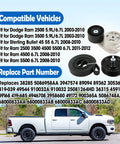 Premium Drive Belt Tensioner Kit For Dodge Ram 2500 3500 4500 5500 With 5.9L Or 6.7L L6 Engine Years 2003 Through 2012 Smooth Installation And Durable Build Quality To Keep Your Ride Running Like New. Compatible tensioner kit, pulley, and drive belt for Dodge Ram pickup