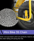 Heavy Duty 35 Chain 140 Links Chain Breaker For Mini Bikes Compatible With Coleman CT100U CC100X Baja DB30 Motovox MBX10