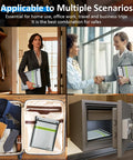 Upgraded Fireproof Document Bag With Waterproof Zipper Mega 15x11 Inch Capacity shown in various use scenarios