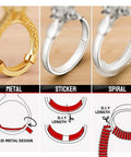 All In One Ring Size Adjuster Kit For Loose Rings With 60 Pack, 16 Sizes And 3 Styles Metal Guards Spacers, Invisible