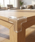 PVC Corner Guards For Furniture Edge Protection Safe Bumpers For Dressers And Tables Easy To Install No Tools Needed Soft Padding Prevents Dings Scratches With Strong Self Adhesive Tape And Scratch Resistant Design on wooden table corner