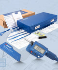 Digital Outside Micrometer 2 To 3 Inch With Carbide Tip, Pro Grade Precision Measuring Tool, Metric And Inch Conversion in blue case