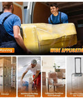 Beefy Heavy Duty Stretch Wrap 15 Inch By 1000 Feet 2 Pack Pallet Wrap For Moving Shipping Storage And Furniture With Handles