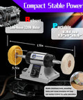 Jewelry Polisher With Adjustable Variable Speed Bench Grinder Polishing And Buffing Machine For Jewelry Making, Dental Buffer