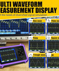 Handheld Portable Oscilloscope With 2.8 Inch TFT Display 1 MHz Bandwidth 8.33 Mega Samples Per Second showing waveform types