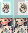 Comparison of DTF Transfer Film Kit With Smart Printing Pad showing clear, vibrant print vs. blurry, dull print.