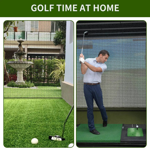 Backyard Practice Net With Durable Nylon Rope, 10x10 Ft Heavy Duty Ball Netting For Baseball, Soccer, Hockey And More Sports, Safe Hitting Net For Multi Sport Training At Home