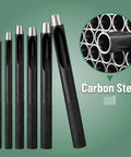 Hollow Leather Hole Punch Set 1mm To 10mm, 10-Piece Carbon Steel Leather Punch Tool, Black Finish For Leatherworking And DIY.
