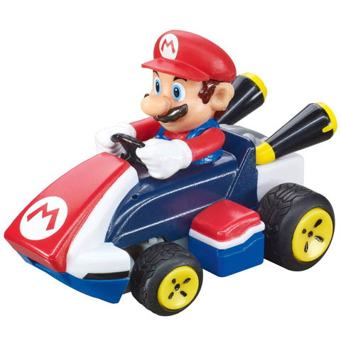 Mario in kart from Mario Kart Tabletop RC Racing Set With Mario And Luigi, 2.4GHz Remote Control Cars For Kids 6 And Up
