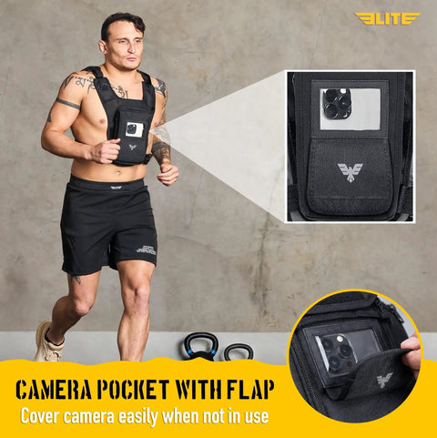 Road Ready Reflective Chest Harness With Secure Touchscreen Phone Sleeve And Lightweight Tactical Camera Pocket Smooth Hands Free Daily Carry For Weekend Warriors Urban Runners And Trail Explorers
