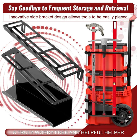 Double Layer Tool Rack Mounting Bracket Built Tough Heavy Duty Steel Tool Organizer for toolbox and workbench storage