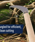 Compact 8-Inch Hand Saw For Root Cutting With Sharp 2.75-Inch Serrated Blade At 30-Degree Angle, Perfect For Pruning