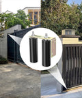 Six Inch Gate Roller Guide For Sliding Gates With L Bracket Universal Adjustable Heavy Duty Sliding Gate Rollers Black Gate Kit