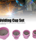 Easy Install Ceramic Welding Cup Set With Alumina Gas Lens Kit For TIG Tools Compatible With Wp20 And Industrial Equipment To Boost Efficiency, featuring multiple sizes for diverse welding applications.