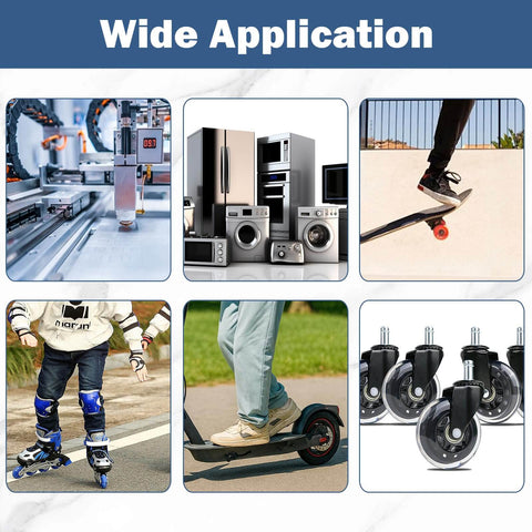 Wide application of 36-Piece Ball Bearing Kit for 3D printers, skateboards, motors, and linear slide units