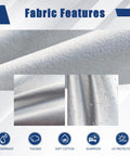 Fabric features of Six Layer SUV Car Cover With Custom Fit For Toyota RAV4 2006 Through 2025 All Weather Waterproof Rain Snow Sun UV Protection Heavy Duty Exterior Shield Silver