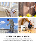 Pro Grade Airless Paint Spray Gun Delivering Three Thousand Six Hundred Psi Raw Power With Five One Five Reversible Tip for versatile outdoor and indoor painting.