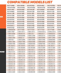 Compatible models list for Roper and Kenmore dryer heating elements.