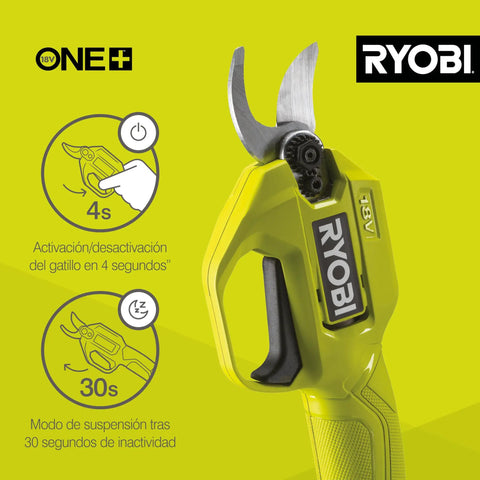 18V One Plus Cordless Pruner Secateurs With 25mm Cut Capacity And 145Nm Torque, Comfortable Grip, Bare Tool