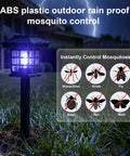 4 Pack Solar Bug Zapper Outdoor Waterproof 2 in 1 Mosquito Zapper and LED Light Fly Trap Lamp for Garden Lawn.