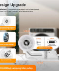 Upgraded Dryer Repair Kit With Roller Replacement, Idler Pulley, And Belt For DV40J3000EW A2 showing design upgrade features