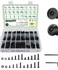1652 Piece 410 Stainless Steel M3 M4 Screw Kit For 3D Printers And Mechanical Projects With Allen Head Flat Head Button Head Bolts Nuts Washers And Mini Tools Comprehensive Hardware Set, organizer case